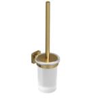 Kludi Vela S - Falra szerelhető WC kefe tartóval, üveg/csiszolt arany 25974N0 (25974N0)