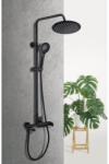 RUBINETA Coloana de dus cu baterie monocomanda Rubineta Olo+Ultra finisaj negru mat (625123)