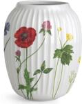 Kähler Ваза HAMMERSHOI SUMMER - WILD FLOWERS 21 см, бял, порцелан, Kähler (KHL693334)