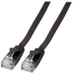 EFB-Elektronik RJ45 Flachpatchkabel U/UTP, Cat. 6A, PVC, 2m, schwarz (K8107SW. 2) (K8107SW.2)