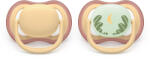 Philips Залъгалки Philips Avent - Ultra Air Night, Day & Night, неутрални с кутия за стерилизиране, 0-6 m, 2 броя (00A.0646.001)
