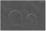 GEBERIT Clapeta de actionare, rotunda, spalare cu doua volume de apa, culoare metalica crom negru, Geberit Sigma50 115.651. JX. 1 (115.651.JX.1)