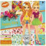 Grafix Besties - Happy vibes 25x25 cm színes lapok a divattervezőhöz, 20 db Ajánlott 6-14 éves korig lányoknak [Cikkszám 90797]