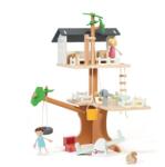 Classic World 6020347 Fából Készült Babaház Faház, 31 db