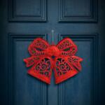 Family Collection Karácsonyi dekoráció - masni - akasztható - piros - 35 cm, 59705C