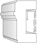 ANRO Kábelcsatorna takaró díszléc KCS-01 (50x100 mm) (KCS-01 (50x100 mm))