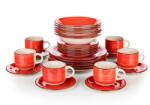 BANQUET Set de masă Banquet Spiral Red 30 de piese, roșu Serviciu de masa