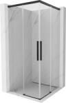 Mexen Rox Duo cabină de duș glisantă 75 x 75 cm, transparentă, neagră - 8C2D-075-075-70-00 (8C2D-075-075-70-00)