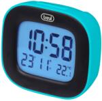 Trevi SLD 3875 digitális ébresztőóra LED háttérvilágítással, hőmérővel, naptárral, türkizkék (0SL387513)