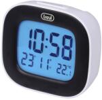 Trevi SLD 3875 digitális ébresztőóra LED háttérvilágítással, hőmérővel, naptárral, fehér szín (0SL387501)