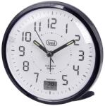 Trevi SL 3P27 kvarc ébresztőóra LED háttérvilágítással, hőmérséklet kijelzővel és hangtalan SWEEP működéssel, fekete szín