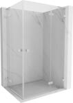Mexen Lunar L Cabină de duș Duo cu deschidere dreapta 105 x 70 cm, transparentă, nichel periat - 834L-105P-070L-97-00 (834L-105P-070L-97-00)