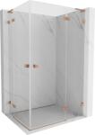 Mexen Lunar L Cabină de duș dublă cu deschidere dreapta 120 x 85 cm, transparentă, cupru periat - 834L-120P-085L-65-00 (834L-120P-085L-65-00)