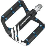 Exustar PB555 alu platform pedál, tűgörgős csapágyazás, cserélhető szegecsekkel, fekete