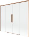 Mexen Rox paravan cadă cu 2 foi glisante 170 x 150 cm, transparent, cupru periat - 8C9-170-002-65-00 (8C9-170-002-65-00)