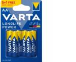 VARTA Varta Longlife Power LR6/AA elem 5+1/bliszter - 6db