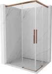 Mexen Rox Duo cabină de duș culisantă 120 x 90 cm, transparentă, aur roz - 8C2D-120-090-60-00 (8C2D-120-090-60-00)