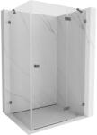 Mexen Lunar cabina de duș pivotantă dreaptă 80 x 90 cm, transparentă, gri armat periat - 834-080-090-66-00-P (834-080-090-66-00-P)