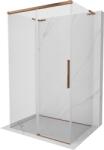 Mexen Rox-3S L cabina de duș cu 3 pereți, glisantă 120 x 90 cm, transparentă, aur roz - 8C2L-120-090-60-00-3S (8C2L-120-090-60-00-3S)