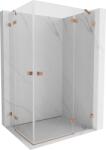 Mexen Lunar Duo cabină de duș cu deschidere dreapta 120 x 85 cm, transparent, cupru periat - 834-120P-085L-65-00 (834-120P-085L-65-00)