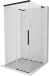 Mexen Rox-3S L cabina de duș cu 3 pereți, glisantă 110 x 110 cm, transparentă, neagră - 8C2L-110-110-70-00-3S (8C2L-110-110-70-00-3S)