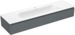 Mexen Rivel dulap de baie de 160 cm cu lavoar Vela, 1 sertar, canelat, grafit mat/alb mat - 91A20-16023-1-BF66-W23M0 (91A20-16023-1-BF66-W23M01)