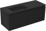 Mexen Orio dulap baie 120 cm cu lavoar Otis stânga, 1S, 1D, negru mat - 91A13-12047-3-BBFF71-W18L71 (91A13-12047-3-BBFF71-W18L71)