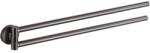 Mexen Remo suport dublu rotativ pentru prosoape, gri armat periat - 70507255-66 (70507255-66)