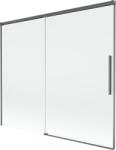Mexen Rox paravan de cadă, cu 2 uși glisante, 180 x 150 cm, transparent, gri armă periat - 8C9-180-001-66-00 (8C9-180-001-66-00)