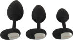 Anos - set plug anal cu vibrații - negru (54059630000) Vibrator