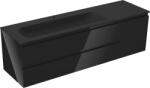 Mexen Orio dulap baie 160 cm cu lavoar Vela stâng, 2S, 1D, negru lucios/mat negru - 91A13-16047-3-BBFFF70-W23L71 (91A13-16047-3-BBFFF70-W23L71)