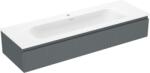 Mexen Rivel dulap de baie 140 cm cu lavoar Vela, 1 sertar, canelat, grafit mat/alb mat - 91A20-14023-1-BF66-W23M0 (91A20-14023-1-BF66-W23M01)