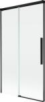 Mexen Rox paravan de cadă cu 2 panouri glisante 100 x 150 cm, transparent, negru - 8C9-100-001-70-00 (8C9-100-001-70-00)