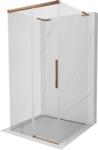 Mexen Rox-3S L cabina de duș glisantă cu 3 pereți 90 x 90 cm, transparentă, aur roz - 8C2L-090-090-60-00-3S (8C2L-090-090-60-00-3S)