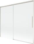Mexen Rox paravan de cadă cu 2 canaturi glisant, 180 x 150 cm, transparent, nichel periat - 8C9-180-001-97-00 (8C9-180-001-97-00)