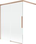 Mexen Rox paravan de cadă cu 2 secțiuni glisante 120 x 150 cm, transparent, cupru periat - 8C9-120-003-65-00 (8C9-120-003-65-00)