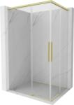 Mexen Rox Cabină de duș Duo cu uși glisante 120 x 110 cm, transparentă, auriu periat - 8C2D-120-110-55-00 (8C2D-120-110-55-00)
