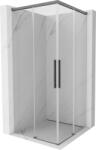 Mexen Rox Duo cabină de duș glisantă 80 x 80 cm, transparentă, metal pistol - 8C2D-080-080-95-00 (8C2D-080-080-95-00)