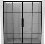 Mexen Rox Duo ușă de duș glisantă 200 cm, grilaj negru, negru - 8C2-200-002-70-77 (8C2-200-002-70-77)