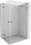 Mexen Lunar L Cabină de duș cu două uși batante, dreapta, 115 x 90 cm, transparent, aur roz - 834L-115P-090L-60-00 (834L-115P-090L-60-00)