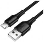 hoco. X120 adatkábel, töltőkábel, fekete (USB-A to USB-C, 1m, 60W, 3A)