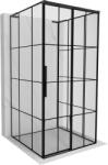 Mexen Rox-3S L cabină de duș 3-perete glisant dreapta 120 x 120 cm, grilaj negru, negru - 8C2L-120-120-70-77-3S-P (8C2L-120-120-70-77-3S-P)