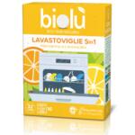 Biolù Tablete pentru masina de spalat vase 5in1 cu mandarine si lamaie ecologice 32 bucati 76g Biolu
