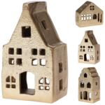  Alumínium gyertyatartó teamécsesekhez, házikók keveréke, arany