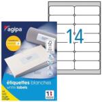 Agipa Univerzális címkék 99, 1x38, 1 mm Agipa A4 100 lap