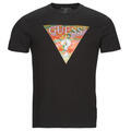 Guess Rövid ujjú pólók SS BSC ABSTRACT TRI LOGO TEE Fekete EU L