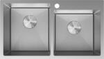 Mexen Xorin 780 x 450 mm-es 2 rekeszes acél mosogatótálca, inox HC - 6441782000-01HC (6441782000-01HC)