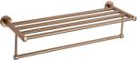 Mexen Remo törölközőtartó polc, kefélt réz - 7050720-65 (7050720-65)