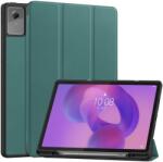  LEATHER Husă tip carte pentru Lenovo Idea Tab Plus / Tab K12 verde