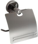 Mexen Remo toalettpapír tartó, fekete króm - 7050733-73 (7050733-73)